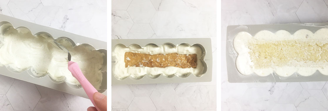 Recette Bûche vanille caramel