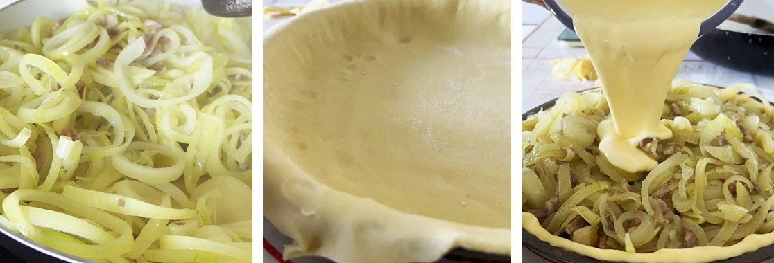 Recette Tarte à l'oignon