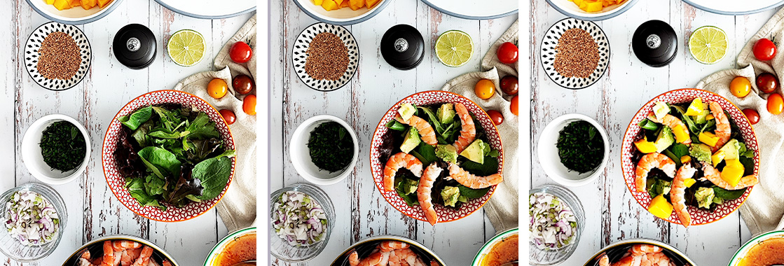 Recette salade avocat crevette