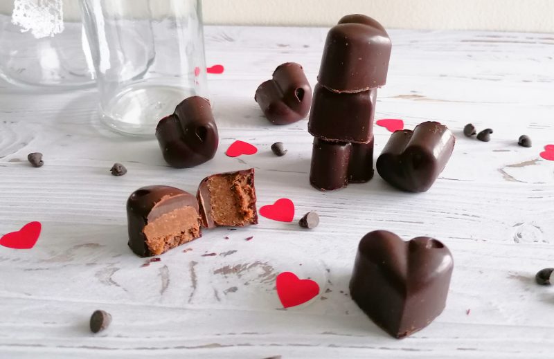 Recette de Chocolats cœur praliné